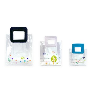 투명 큐브 비치백 (1인용, 3종 택1) + TS 스텐실 모형판 (증정1개)